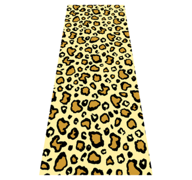 Vinilni tepih s potiskom živali v vzorcu leoparda - TenStickers