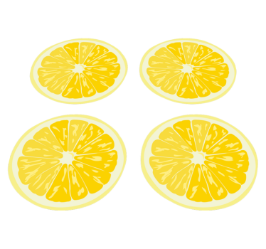 Vinilna preproga za kuhinjo nalepke narezanih limon - TenStickers