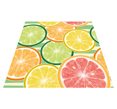 Vinilna preproga za kuhinjo z motivom citrusov - TenStickers