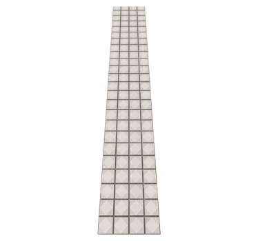 Vinilna preproga za kuhinjo bele minimalistične oblike - TenStickers