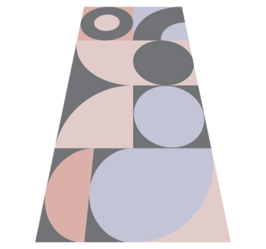 Vinilna preproga za kuhinjo z geometrijskim krožnim vzorcem - TenStickers