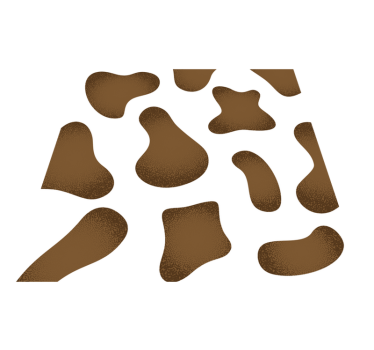 Rjava kravja živalska preproga - TenStickers