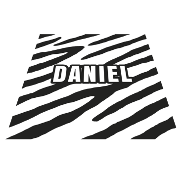 Personalizirana zebra prilagojena vinilna preproga - TenStickers