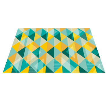 Zgodba o trikotnih geometrijskih vinilnih preprogah - TenStickers