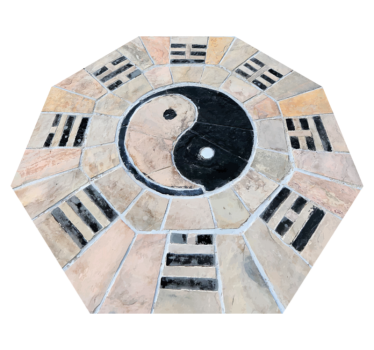 Marmornata preproga ying in yang - TenStickers