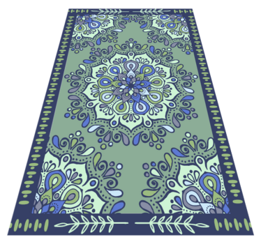 Osrednji del z motivom mandale Vinilna preproga mandala - TenStickers
