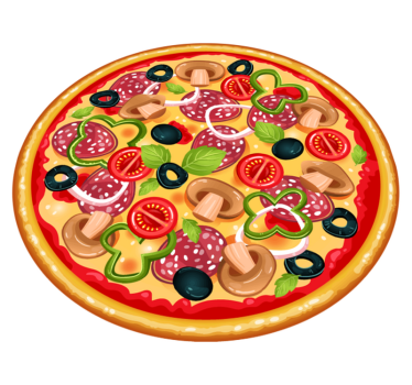 Okusen kos pice Vinilna preproga za kuhinjo - TenStickers