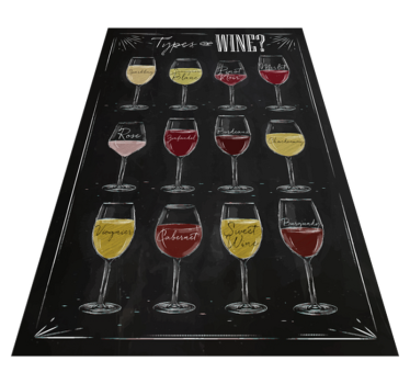 Vrsta vin črne preproge po naročilu - TenStickers