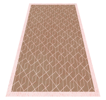 Beli diamanti 3d vinil preproga geometrijske podstavki - TenStickers