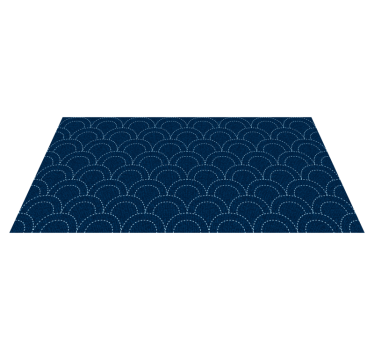 Denim slog modri loki tekstura vinil preproga - TenStickers