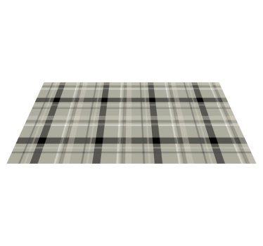 črno-bela tartan ploščica vinil mat - TenStickers
