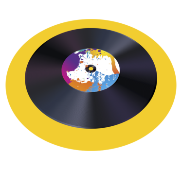 Abstraktni splash zapis Vinilne talne obloge z teksturo - TenStickers