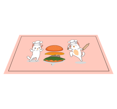 Mačja kuhinja kuhinjska tla - TenStickers