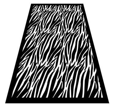 Zebrast trak vinilni tepih s potiskom živali - TenStickers