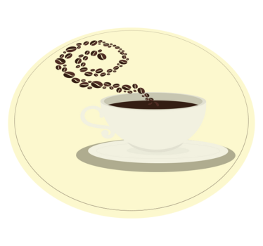 Espresso skodelica kava zrna kavna zrna sodobne preproge - TenStickers