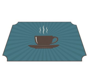 Espresso skodelica za kavo modro tapeta sodobne preproge - TenStickers