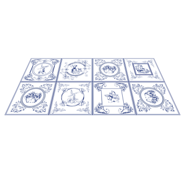 Vintage mat ploščice mat - TenStickers