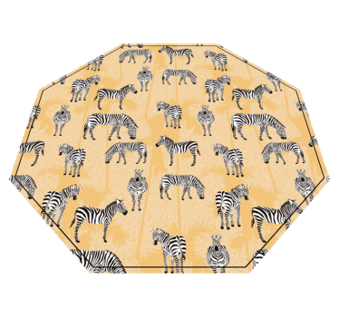 Zebra safari vzorec vinilni tepih s potiskom živali - TenStickers