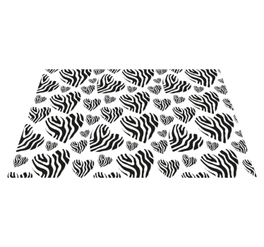 Vinilni tepih s potiskom živali zebra črte - TenStickers