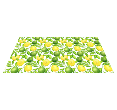 Citronska preproga iz limon in limete - TenStickers