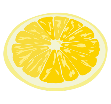 Svetla rezina limone Vinilna preproga za kuhinjo - TenStickers