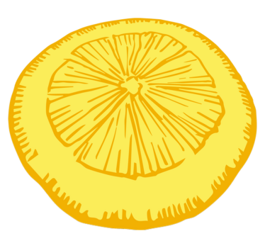 Rezina rumenega citrusa Vinilna preproga za kuhinjo - TenStickers