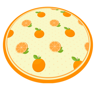 Ilustracija citrusov Vinilna preproga za kuhinjo - TenStickers