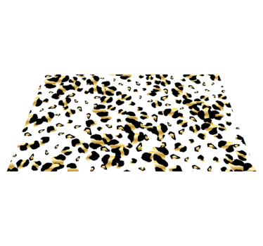 Eleganco leopardjega vzorca vinilni tepih s potiskom živali - TenStickers