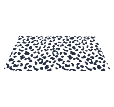 Bela preproga z leopardovim tiskom - TenStickers