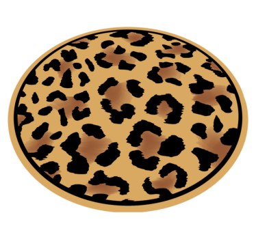 Vzorec divjega leoparda vinilni tepih s potiskom živali - TenStickers