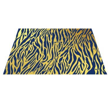 Koncept zebrastih črt vinilni tepih s potiskom živali - TenStickers