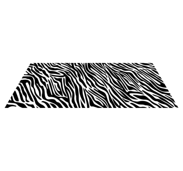 Tanke trakove zebra vinil preproga z živalskim potiskom - TenStickers