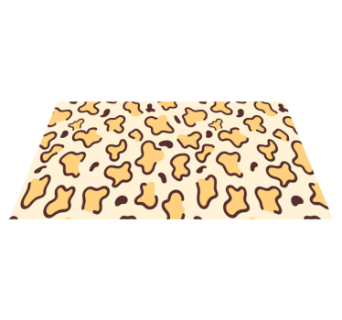 Velike leopardje oblike vinilni tepih s potiskom živali - TenStickers
