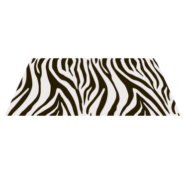 Motiv zebrastih črt vinilni tepih s potiskom živali - TenStickers