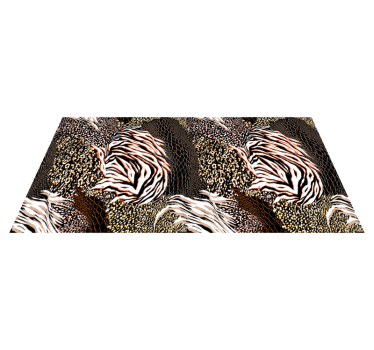 Presenetljivi vzorci zebre vinilni tepih s potiskom živali - TenStickers