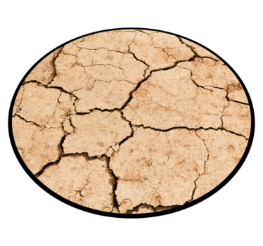 Vzorec razpokane zemlje vinilna preproga - TenStickers