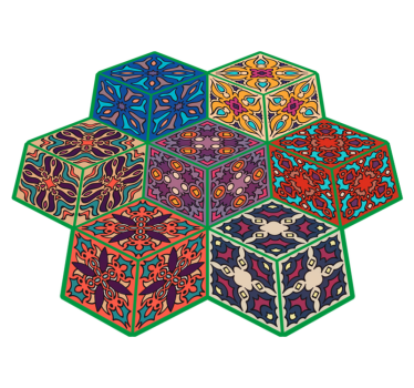 Barvite ploščice mat - TenStickers
