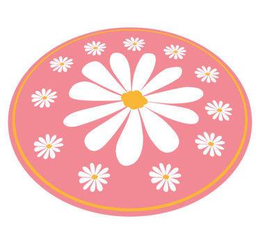Marjetica cvet roza tapeta preproga cvet - TenStickers