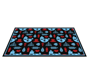 Poljsko cvetje in preproga za rože piščancev - TenStickers