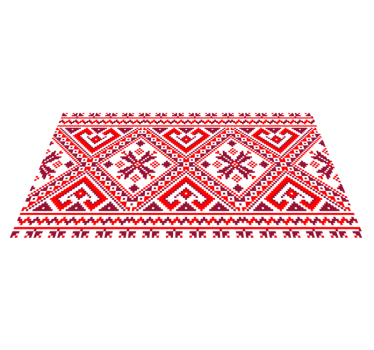 Rdeča ruska preproga v etničnem slogu - TenStickers