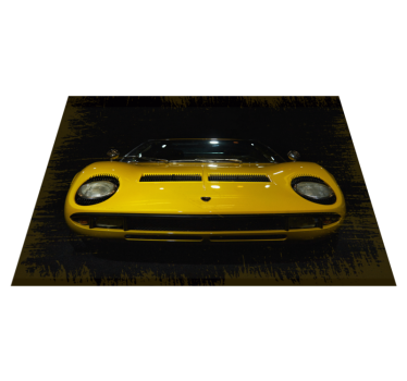 Retro preproga lamborghini miura - TenStickers