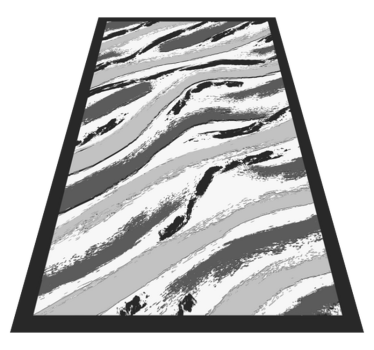 Stylish zebra stripes vinilni tepih z živalskim potiskom - TenStickers