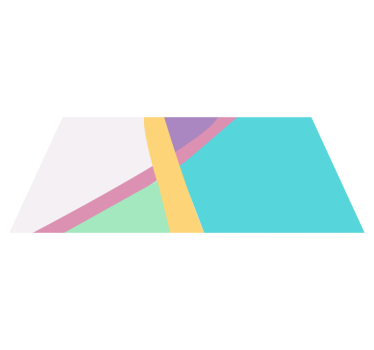 Colorful geometric lines vinilne talne obloge - TenStickers