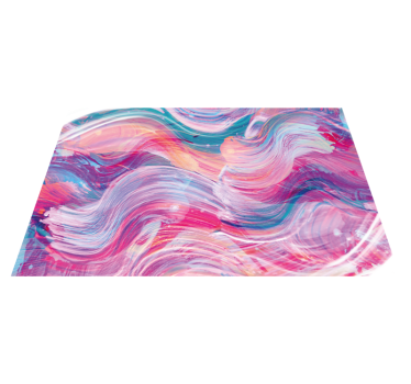Vibrant abstract curves vinilna preproga - TenStickers