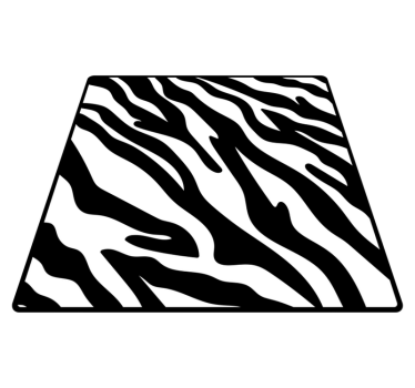 Zebra pattern style vinilni tepih z živalskim potiskom - TenStickers