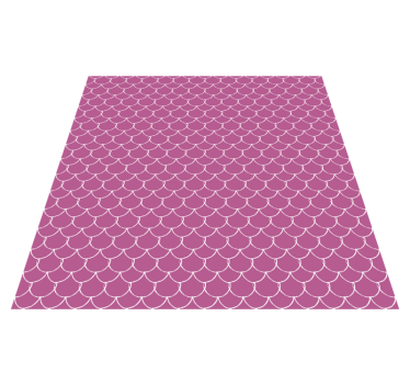Pink mermaid scales vinilni tepih z motivom živali - TenStickers