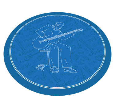 Glasbene vibracije Vinilne talne obloge z teksturo - TenStickers