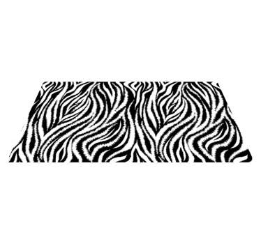 Zebra stripe print vinilni tepih z živalskim vzorcem - TenStickers