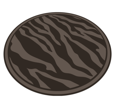 Eleganten zebrast vzorec vinilni tepih s potiskom živali - TenStickers
