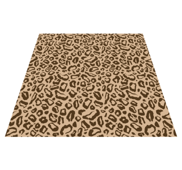 Brown leopard spot print vinilni tepih - TenStickers